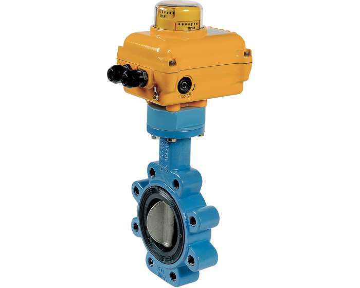 Ductile iron butterfly valve 1160 + SA/NA electric actuator